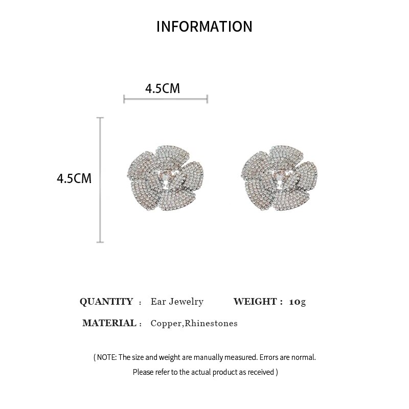 Flower Shaped Stud Earrings - TCC FASHION