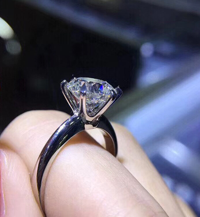 2.0ct Pure White Gold Ring - TCC FASHION