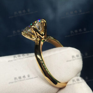 2.0ct Yellow Gold Plating Ring - TCC FASHION