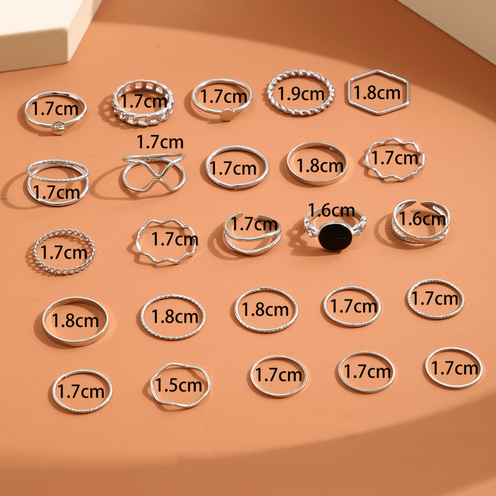 25pcs Vintage Ring Set - Image 4