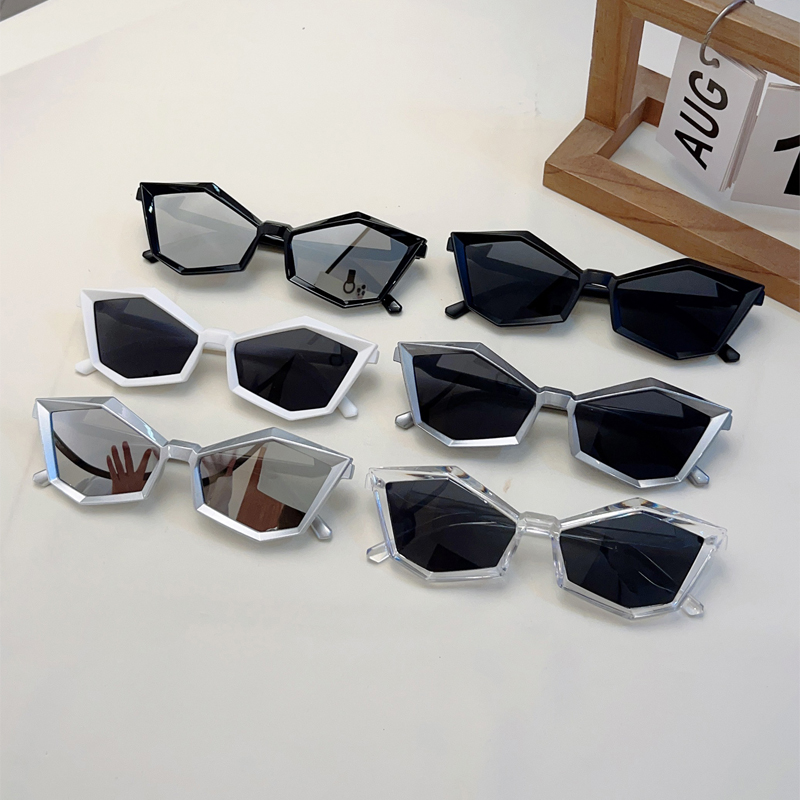 7 Anti-UV Punk Sunglasses - silvery black -TCC FASHION