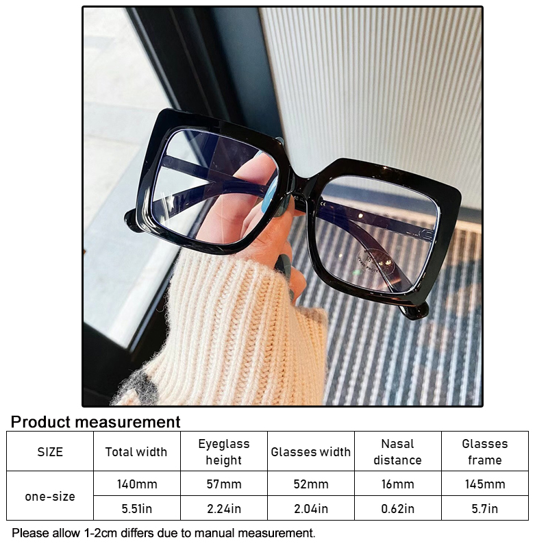 5 Big Square Anti Blue Light Glasses - TCC FASHION
