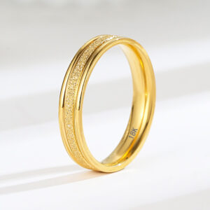 7 Gold plated Frosted Ring - TCC FASHION