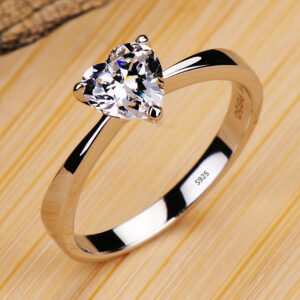 10 Love-shaped Silver Ring - TCC FASHION