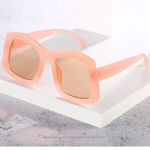 10 Oversized Irregular Sunglasses – jelly pink brown - TCC FASHION
