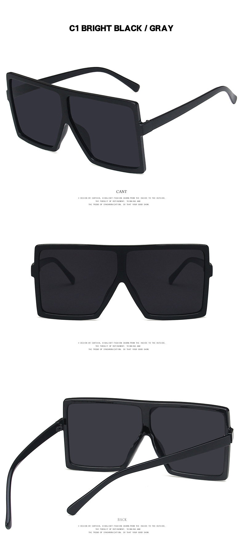 UV400 Shade Oversized Sunglasses - TCC FASHION