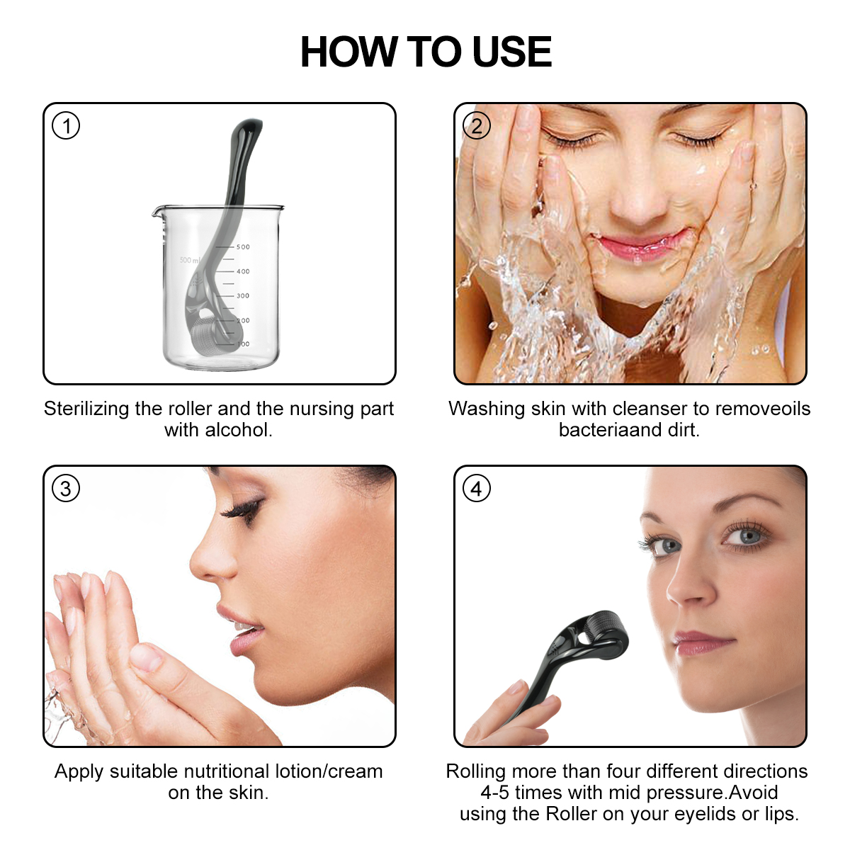 microneedles for hair and skin